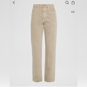 SLVRLAKE London Women's Straight-Leg Jeans in Beige